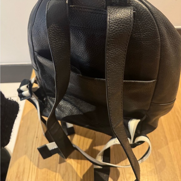 DKNY Black real Leather Backpack - Picture 3 of 8